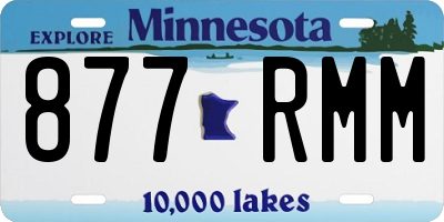 MN license plate 877RMM