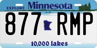 MN license plate 877RMP