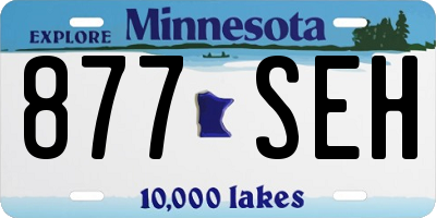 MN license plate 877SEH