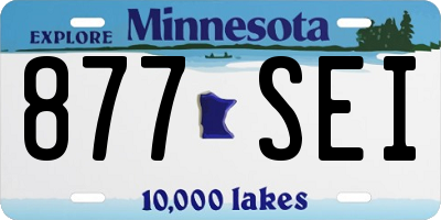 MN license plate 877SEI