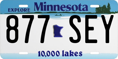 MN license plate 877SEY