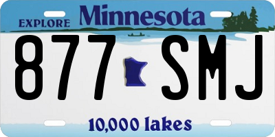 MN license plate 877SMJ