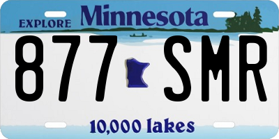 MN license plate 877SMR