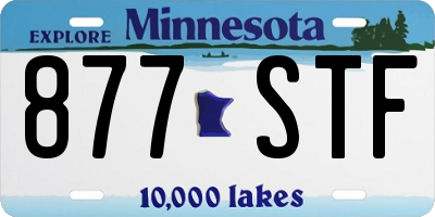 MN license plate 877STF