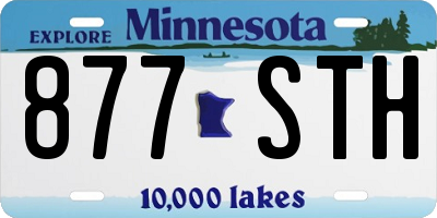 MN license plate 877STH