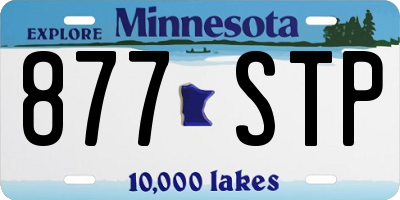 MN license plate 877STP