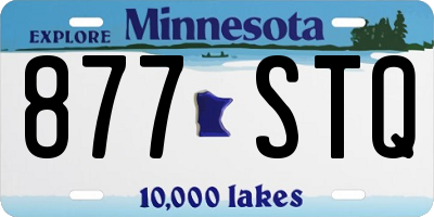 MN license plate 877STQ