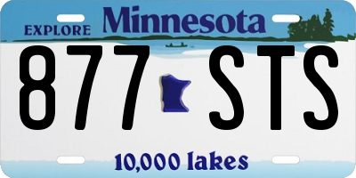 MN license plate 877STS