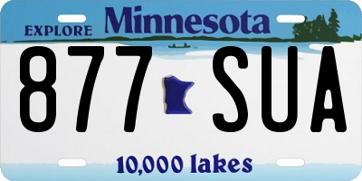 MN license plate 877SUA