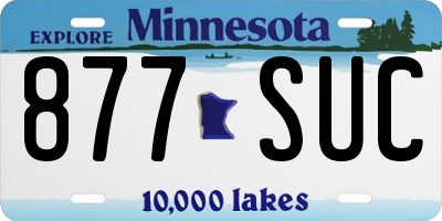 MN license plate 877SUC