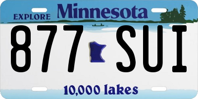 MN license plate 877SUI