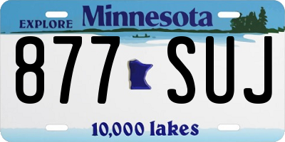 MN license plate 877SUJ