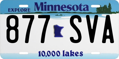 MN license plate 877SVA