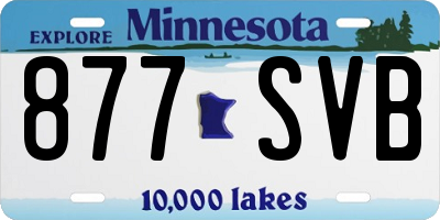 MN license plate 877SVB