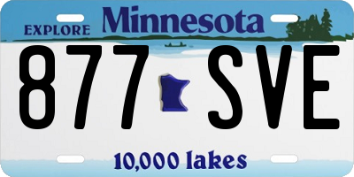MN license plate 877SVE