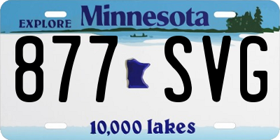 MN license plate 877SVG