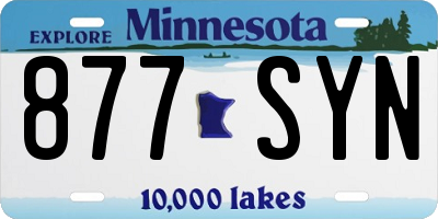 MN license plate 877SYN
