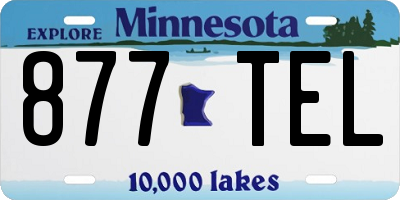 MN license plate 877TEL
