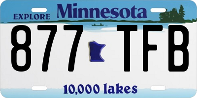 MN license plate 877TFB