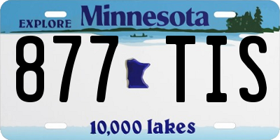 MN license plate 877TIS