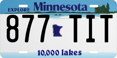 MN license plate 877TIT