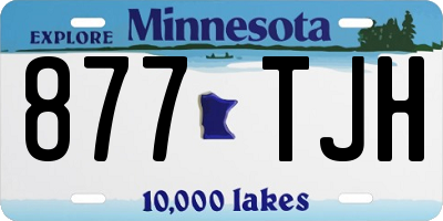 MN license plate 877TJH
