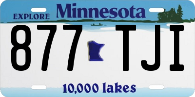 MN license plate 877TJI