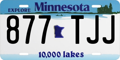 MN license plate 877TJJ