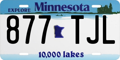 MN license plate 877TJL