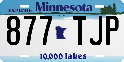 MN license plate 877TJP