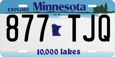 MN license plate 877TJQ