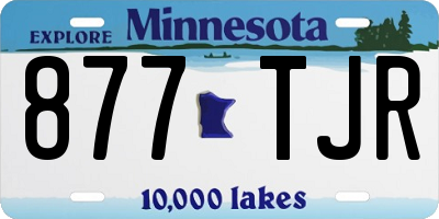 MN license plate 877TJR