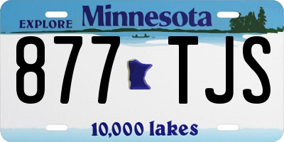 MN license plate 877TJS