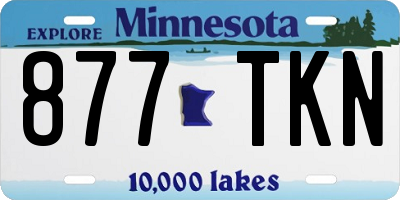 MN license plate 877TKN