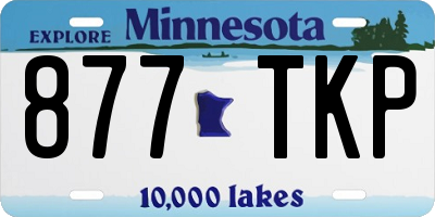 MN license plate 877TKP
