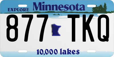 MN license plate 877TKQ