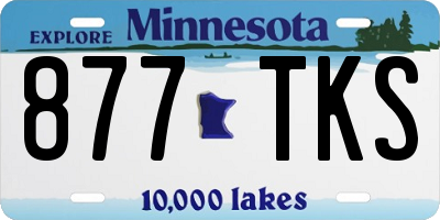 MN license plate 877TKS