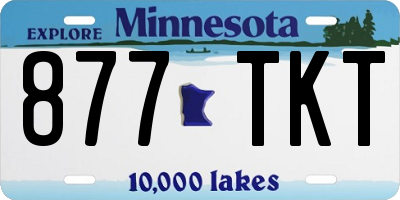 MN license plate 877TKT