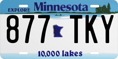 MN license plate 877TKY
