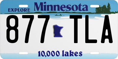MN license plate 877TLA