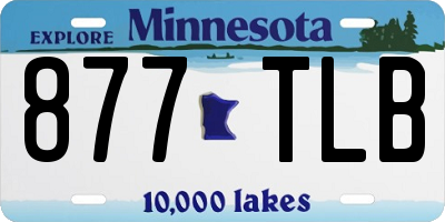 MN license plate 877TLB