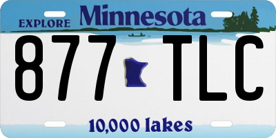 MN license plate 877TLC