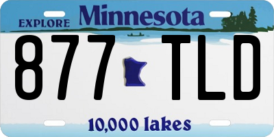 MN license plate 877TLD