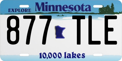 MN license plate 877TLE