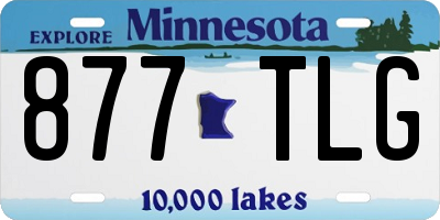 MN license plate 877TLG