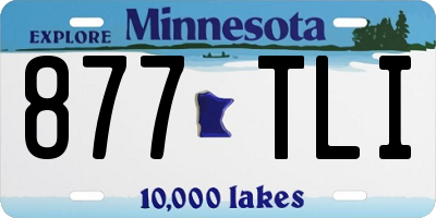 MN license plate 877TLI