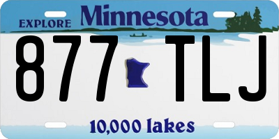MN license plate 877TLJ