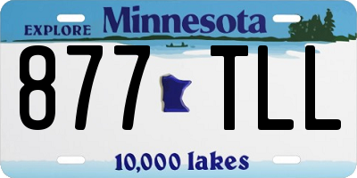 MN license plate 877TLL