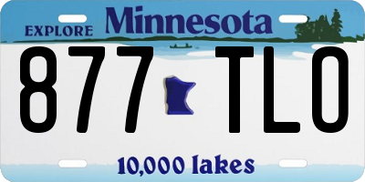 MN license plate 877TLO