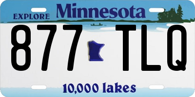 MN license plate 877TLQ